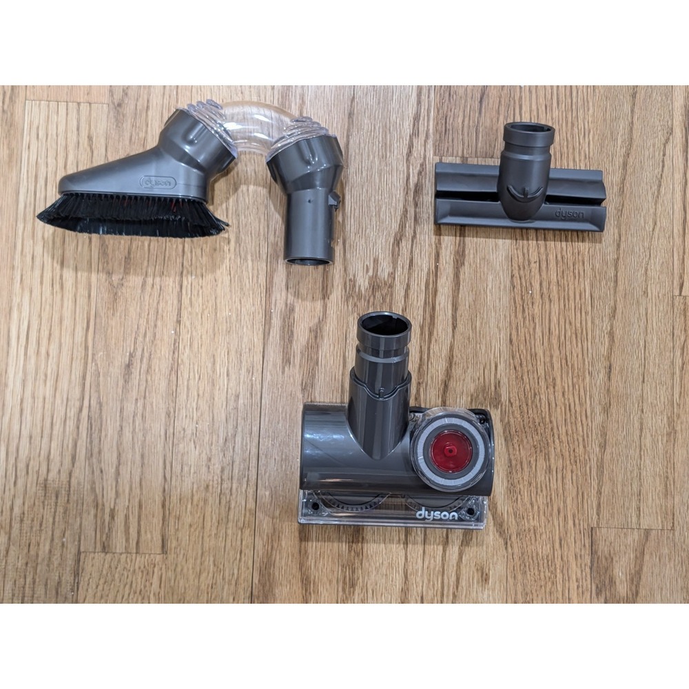 Dyson Attachment Lot of 3 Multi Angle Brush, Tangle Free Turbine Upholstery Tool